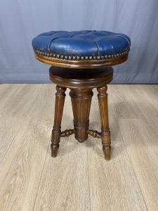 Restored! Antique piano stool, perfect! Louis Philippe Era 1850.